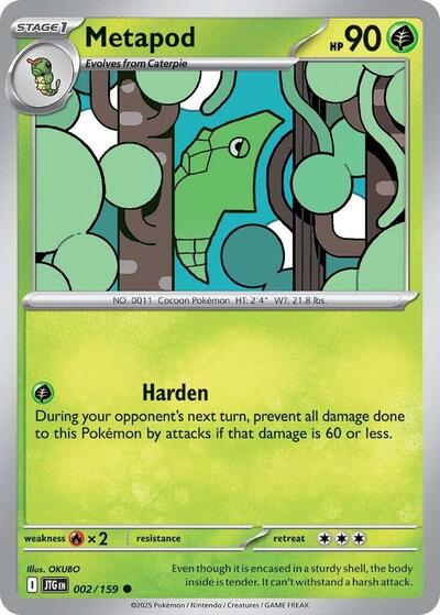 Scarlet & Violet Journey Together - 002/159 Metapod Common