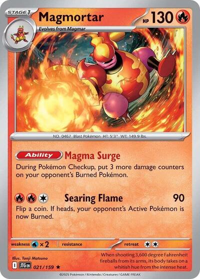 Scarlet & Violet Journey Together - 021/159 Magmortar Holo Rare