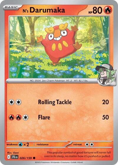 Scarlet & Violet Journey Together - 026/159 N's Darumaka Common