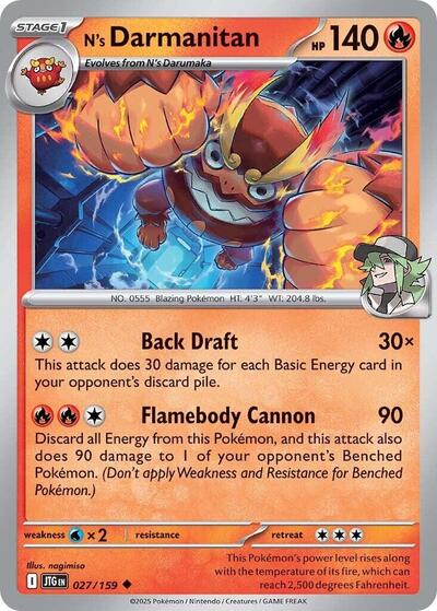 Scarlet & Violet Journey Together - 027/159 N's Darmanitan Uncommon