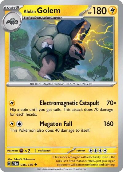 Scarlet & Violet Journey Together - 046/159 Alolan Golem Uncommon