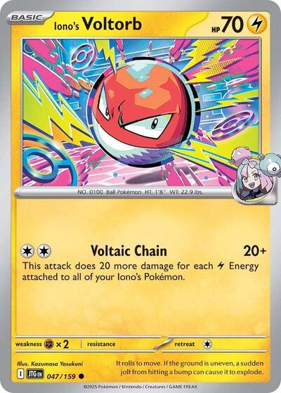 Scarlet & Violet Journey Together - 047/159 Iono's Voltorb Common