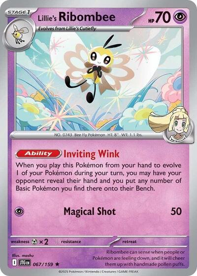 Scarlet & Violet Journey Together - 067/159 Lillie's Ribombee Rare