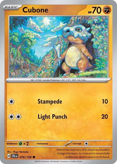 Scarlet & Violet Journey Together - 076/159 Cubone Common