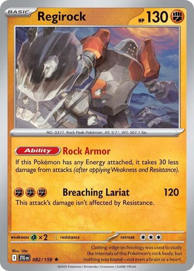 Scarlet & Violet Journey Together - 082/159 Regirock Holo Rare