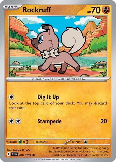 Scarlet & Violet Journey Together - 084/159 Rockruff Common