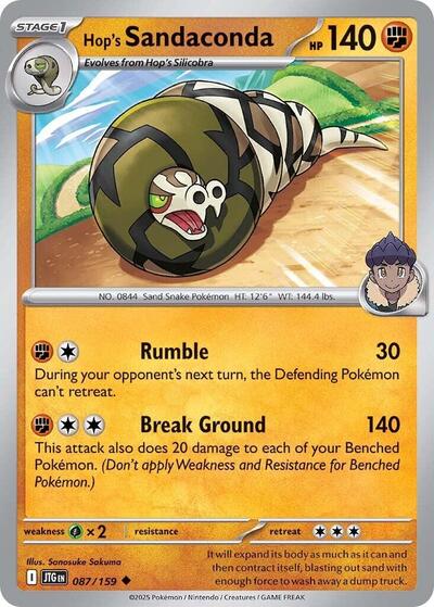 Scarlet & Violet Journey Together - 087/159 Hop's Sandaconda Uncommon