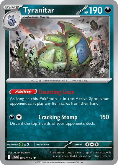 Scarlet & Violet Journey Together - 095/159 Tyranitar Rare