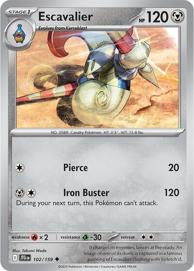 Scarlet & Violet Journey Together - 102/159 Escavalier Uncommon