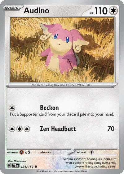 Scarlet & Violet Journey Together - 124/159 Audino Common