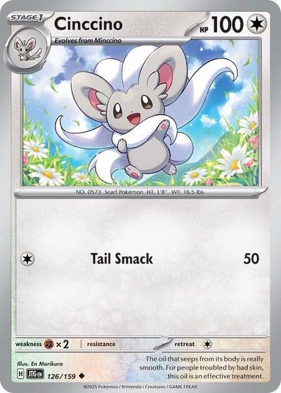Scarlet & Violet Journey Together - 126/159 Cinccino Uncommon
