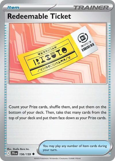 Scarlet & Violet Journey Together - 156/159 Redeemable Ticket Uncommon