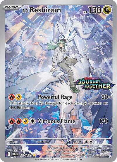 Scarlet & Violet Journey Together - 167/159 N's Reshiram Illustration Rare