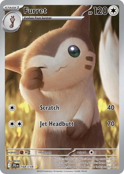 Scarlet & Violet Journey Together - 168/159 Furret Illustration Rare