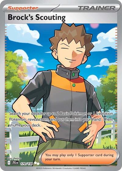 Scarlet & Violet Journey Together - 179/159 Brock's Scouting Ultra Rare