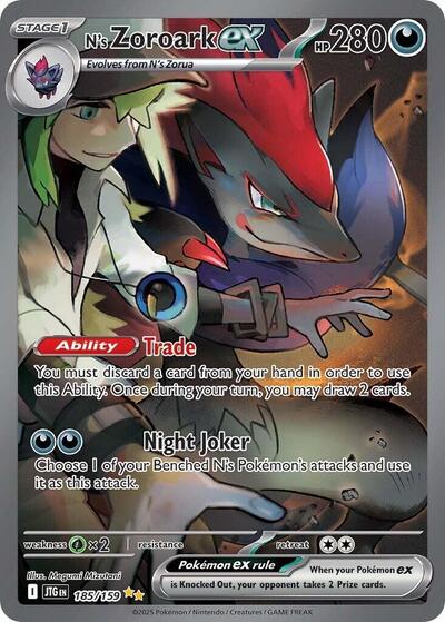 Scarlet & Violet Journey Together - 185/159 N's Zoroark ex Special Illustration Rare