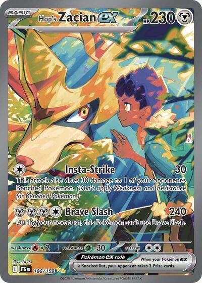 Scarlet & Violet Journey Together - 186/159 Hop's Zacian ex Special Illustration Rare