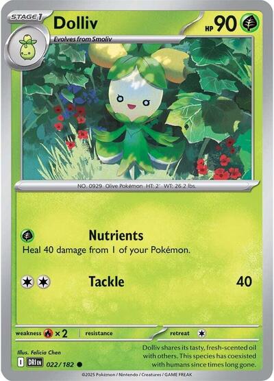 Scarlet & Violet Destined Rivals - 022/182 Dolliv Common