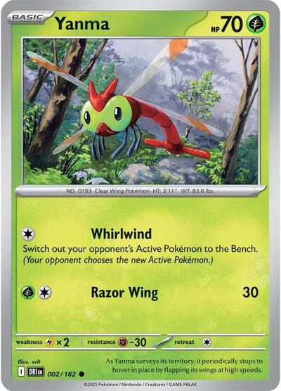 Scarlet & Violet Destined Rivals - 002/182 Yanma Common