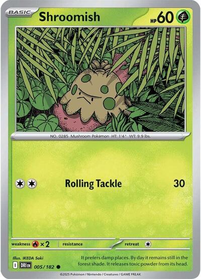 Scarlet & Violet Destined Rivals - 005/182 Shroomish Common