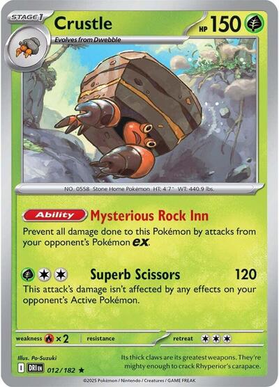 Scarlet & Violet Destined Rivals - 012/182 Crustle Rare