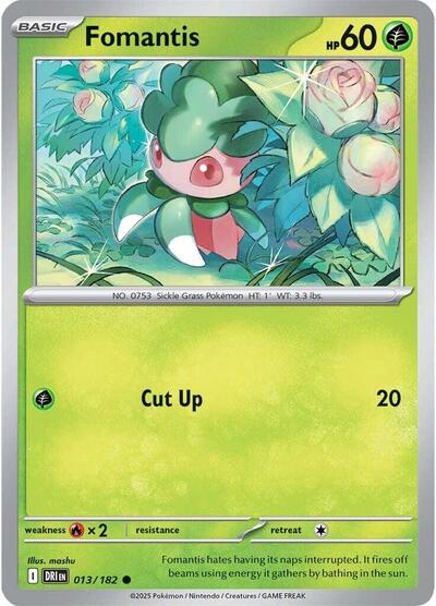 Scarlet & Violet Destined Rivals - 013/182 Fomantis Common