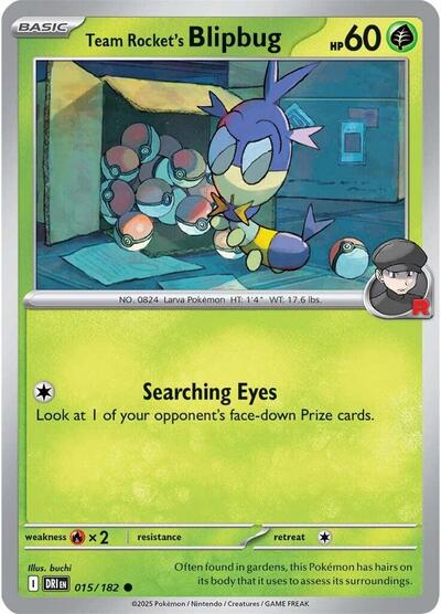 Scarlet & Violet Destined Rivals - 015/182 Team Rocket's Blipbug Common
