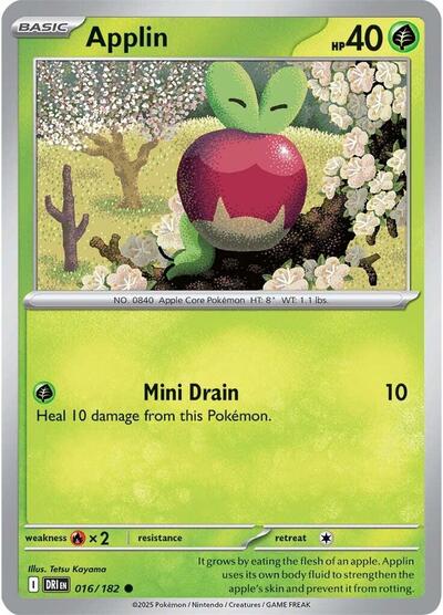 Scarlet & Violet Destined Rivals - 016/182 Applin Common