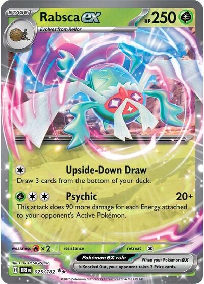 Scarlet & Violet Destined Rivals - 025/182 Rabsca ex Double Rare