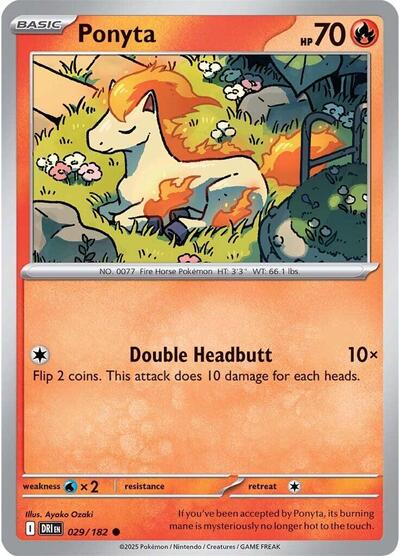 Scarlet & Violet Destined Rivals - 029/182 Ponyta Common