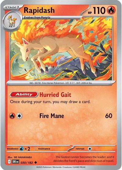Scarlet & Violet Destined Rivals - 030/182 Rapidash Uncommon