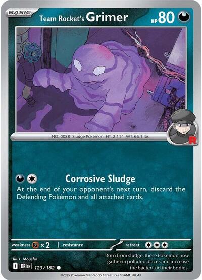 Scarlet & Violet Destined Rivals - 123/182 Team Rocket's Grimer Common