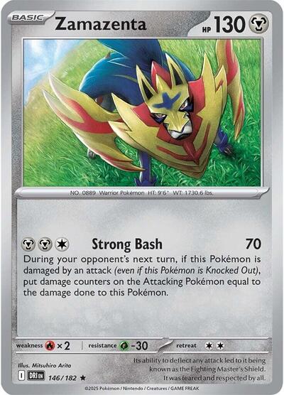 Scarlet & Violet Destined Rivals - 146/182 Zamazenta Rare