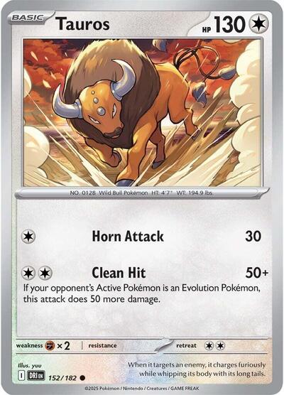 Scarlet & Violet Destined Rivals - 152/182 Tauros Common