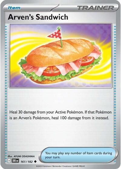 Scarlet & Violet Destined Rivals - 161/182 Arven's Sandwich Uncommon
