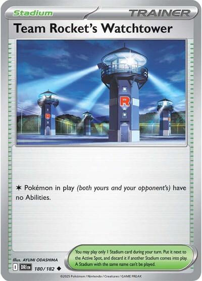 Scarlet & Violet Destined Rivals - 180/182 Team Rocket's Watchtower Uncommon