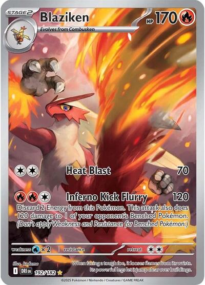 Scarlet & Violet Destined Rivals - 192/182 Blaziken Illustration Rare