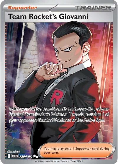 Scarlet & Violet Destined Rivals - 225/182 Team Rocket's Giovanni Ultra Rare
