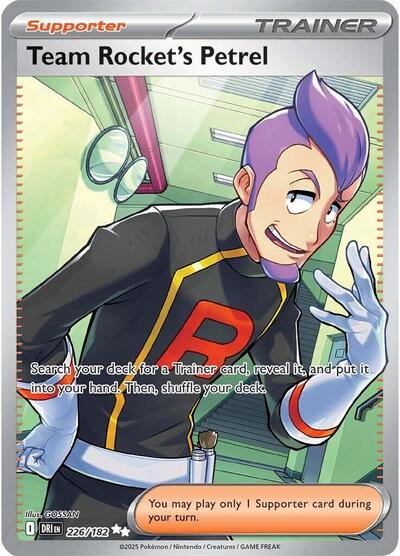 Scarlet & Violet Destined Rivals - 226/182 Team Rocket's Petrel Ultra Rare