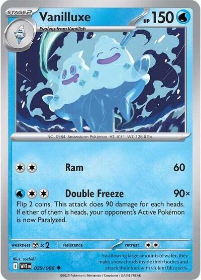 Scarlet & Violet White Flare - 029/086 Vanilluxe Uncommon