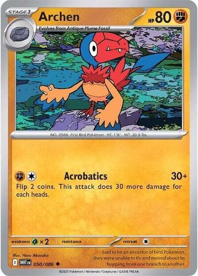 Scarlet & Violet White Flare - 050/086 Archen Uncommon