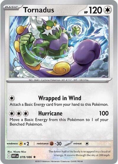 Scarlet & Violet White Flare - 078/086 Tornadus Rare