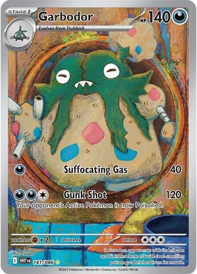 Scarlet & Violet White Flare - 141/086 Garbodor Illustration Rare