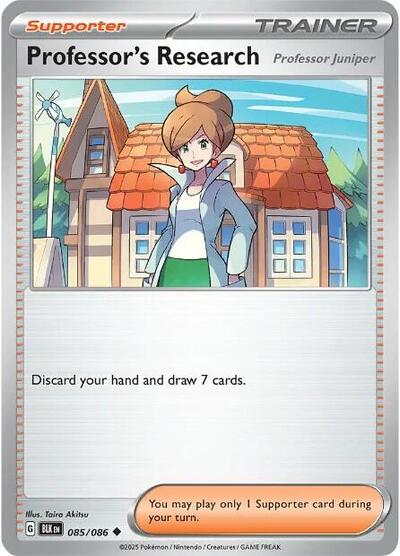 Scarlet & Violet Black Bolt - 085/086 Professor's Research Uncommon