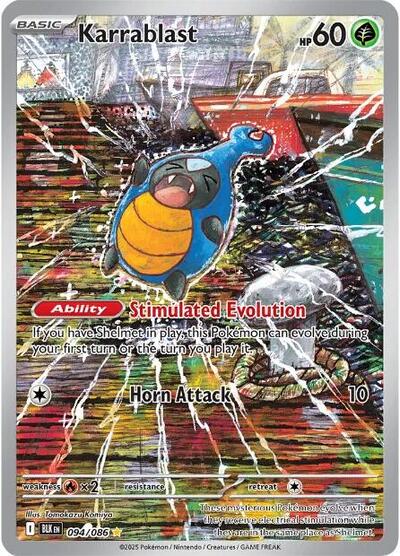 Scarlet & Violet Black Bolt - 094/086 Karrablast Illustration Rare