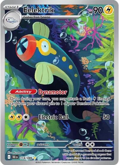 Scarlet & Violet Black Bolt - 114/086 Eelektrik Illustration Rare