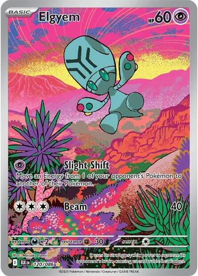 Scarlet & Violet Black Bolt - 120/086 Elgyem Illustration Rare