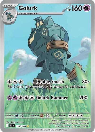 Scarlet & Violet Black Bolt - 123/086 Golurk Illustration Rare