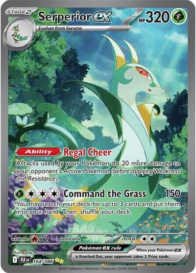 Scarlet & Violet Black Bolt - 164/086 Serperior ex Special Illustration Rare