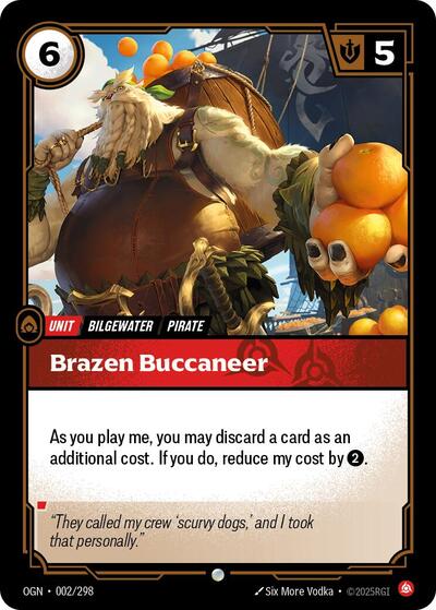 Riftbound - Origins - 002/298 Brazen Buccaneer Common